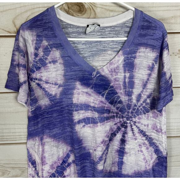 Inoah Purple Circular Tie-Dye Short Sleeve T-Shirt Size Small - Picture 2 of 7